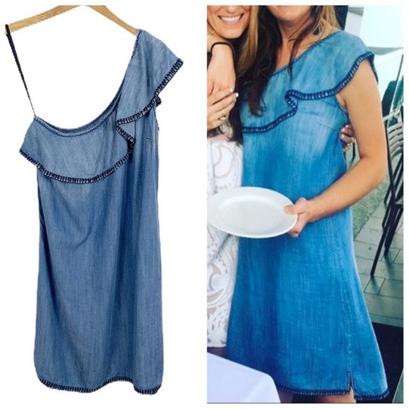 Anthropologie Dresses & Skirts - Anthropologie Cloth & Stone Chambray Dress Small